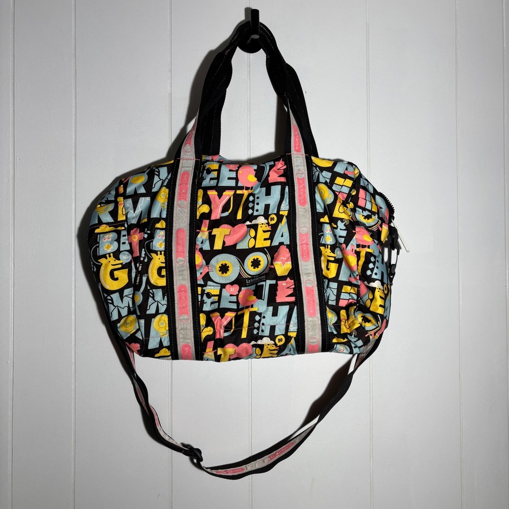 LeSportsac Artist In Residence‎ Pianofuzz Design Graphic Print Weekender Duffel - Picture 2 of 16